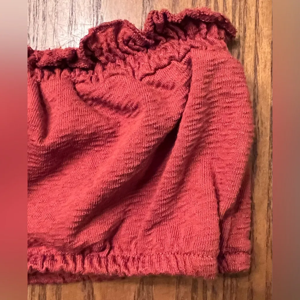 Free People Beach Don't‎ Kill My Vibe Bronzer Brown Halterneck Bandeau Top XS - Image 10