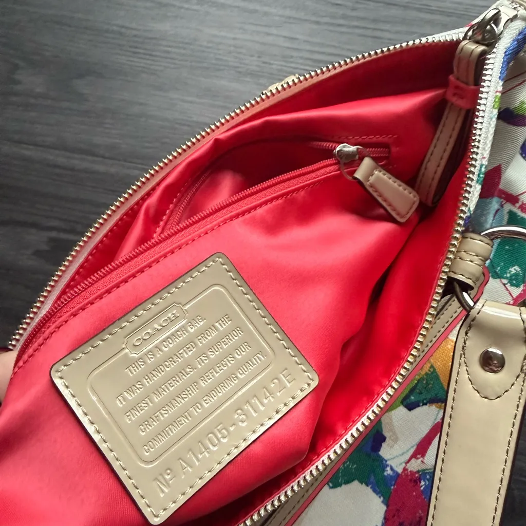 Coach NEW Poppy Colorful Signature C Bag Pink - Image 7