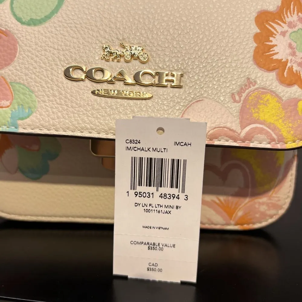 coach Mini Brynn Crossbody With Dreamy Land Floral Print c8324 - Image 7