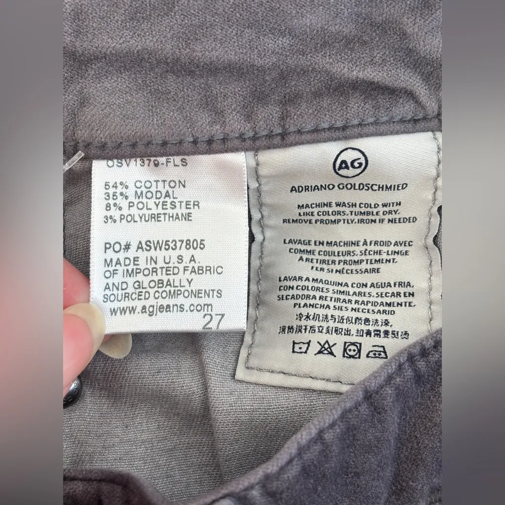 NWOT AG Adriano Goldschmied Women's 27 Charcoal The Farrah Skinny High Rise Pant - Image 4