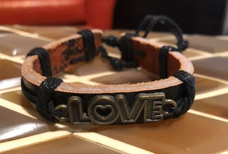 Boho Leather Bracelets Black - Image 4