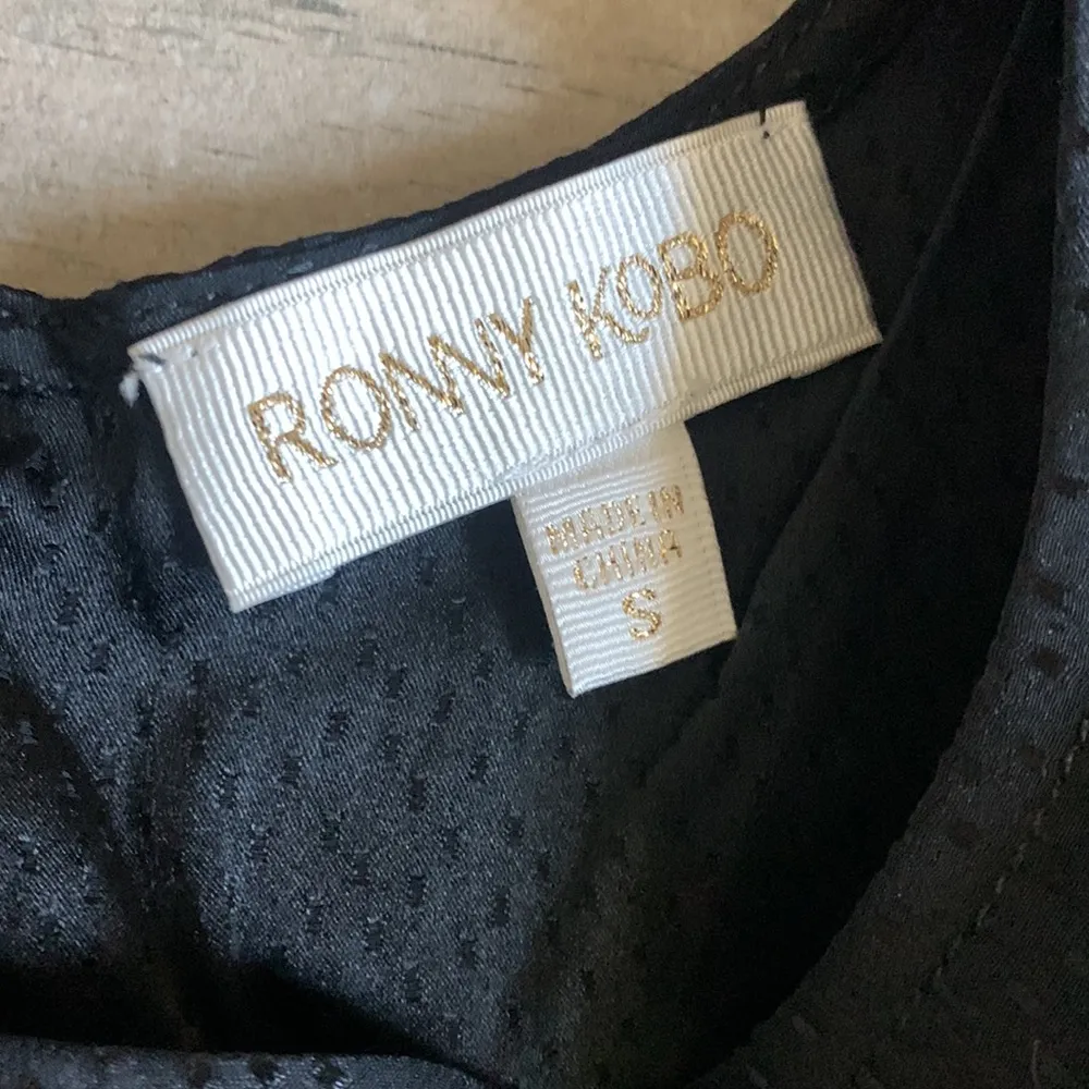 Ronny Kobo black long sleeve dress - Image 4