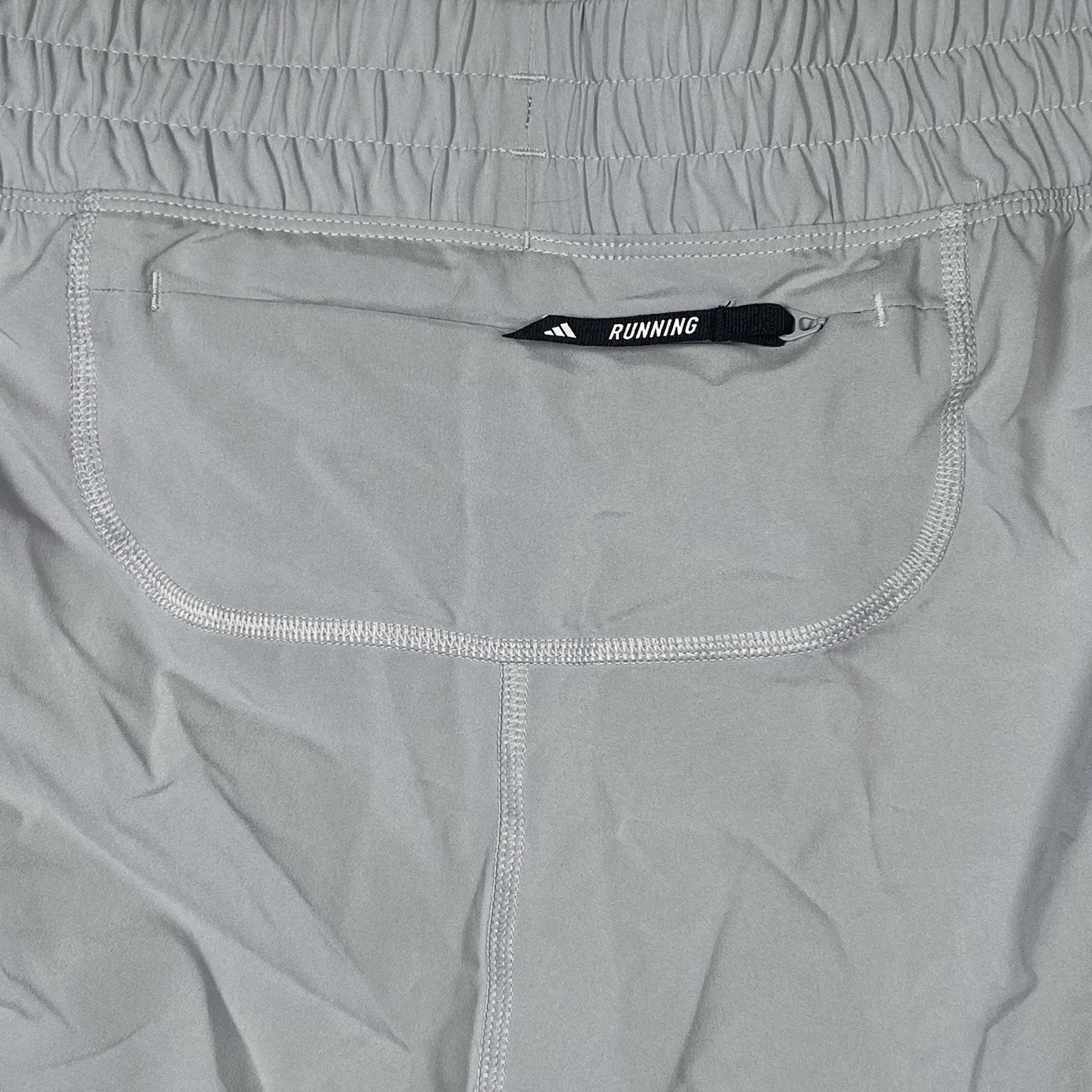 NEW Adidas Women Sz XL 4" Running Shorts Gray Active Performance Pockets - Image 3