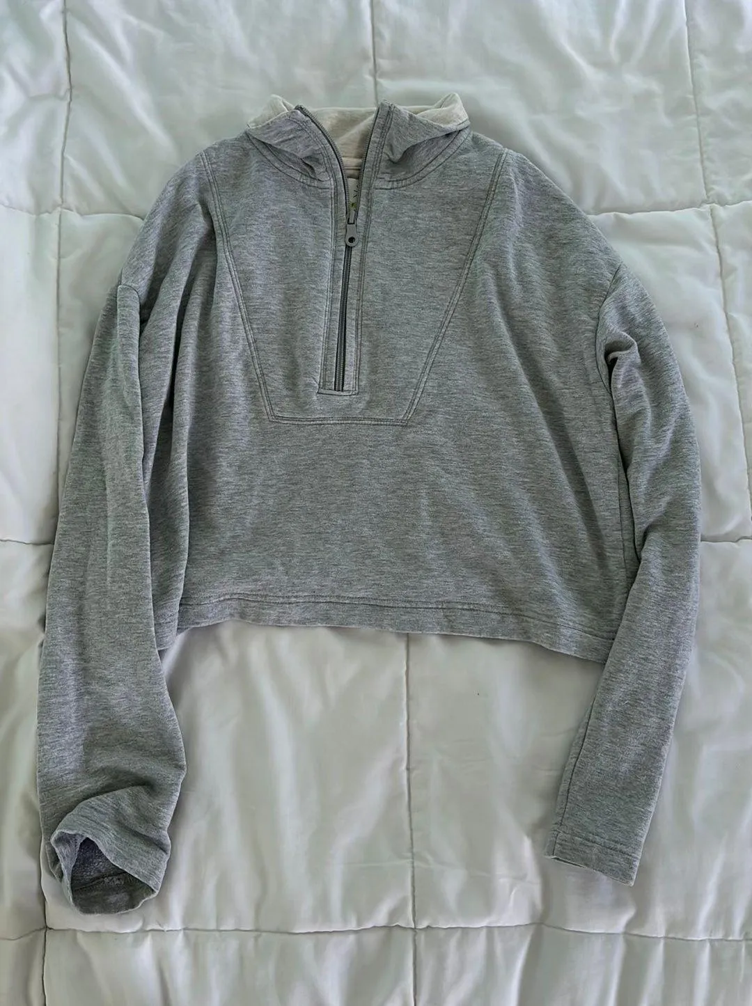 Cropped Quarter Zip Sweatshirt - Image 2