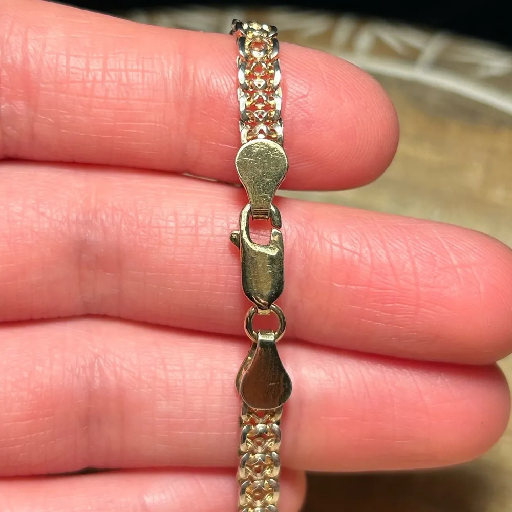 Italy Gold Vermeil Over 925 Sterling Silver Star Bracelet - Image 13