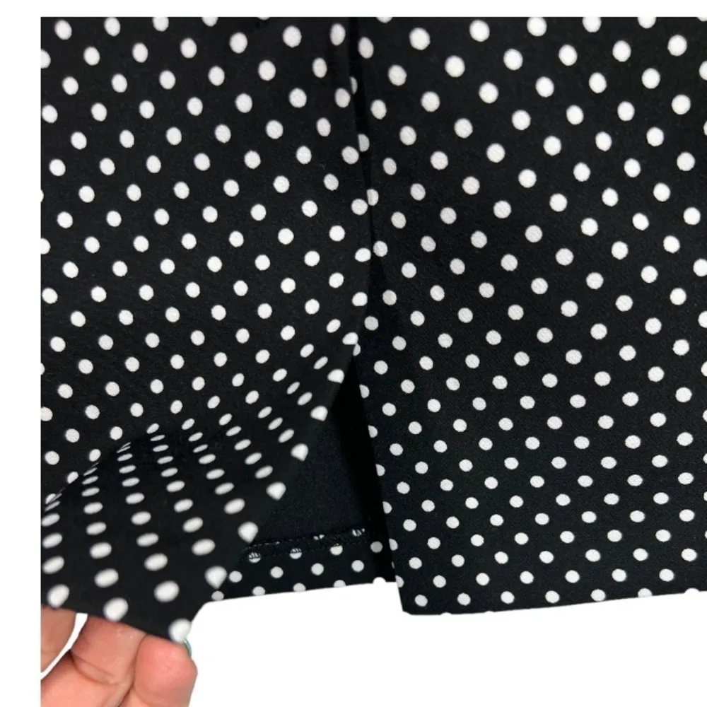 Philosophy Black & White Polka‎ Dot Pencil Skirt Size 6 Career Feminine Preppy - Image 5