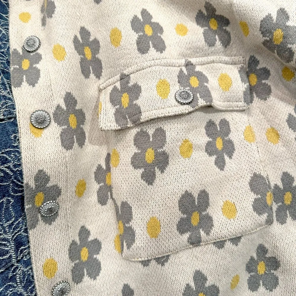 *NEW* POL Denim Floral Shacket - Image 5