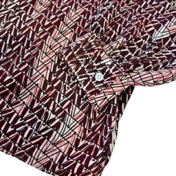 Reiss Peyton Weave Print Blouse Long Sleeve Berry Size 4
EUC - Image 7