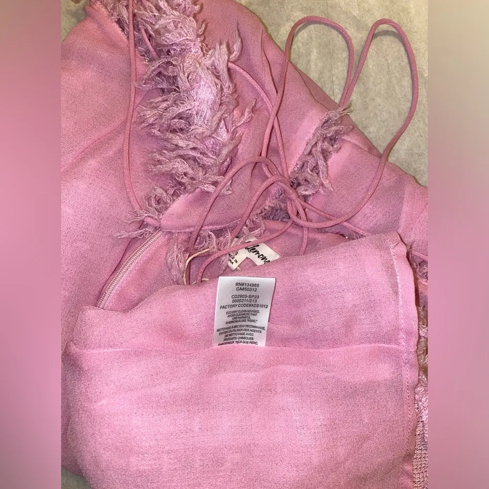 For Love and Lemons Kamara pink mini dress. Size Small - Image 11