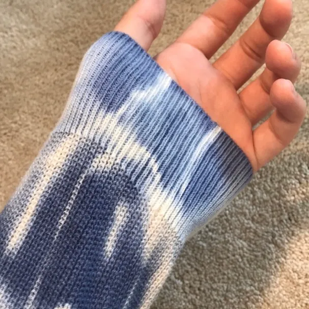 INC Blue Tie Dye Sweater  - Image 2