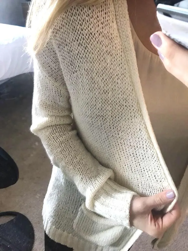 Knit Cardigan White - Image 2