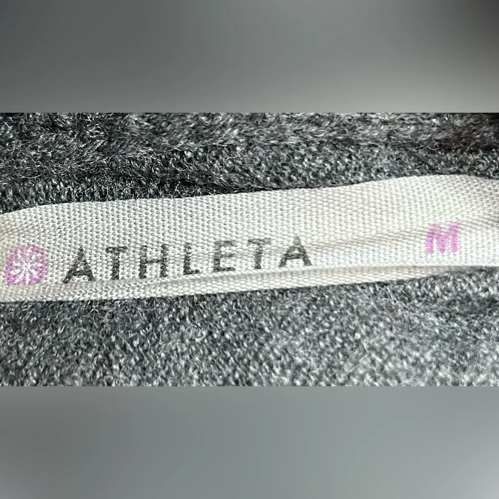 Athleta Size M Oversized Sleeveless Loose Swing Cowl Neck Merino Wool Sweater - Image 3