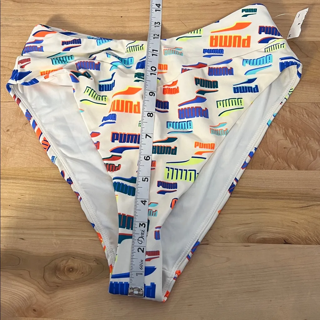 Puma  Women's Colorful Logo Bikini Bottom Size Medium NWT - Image 8
