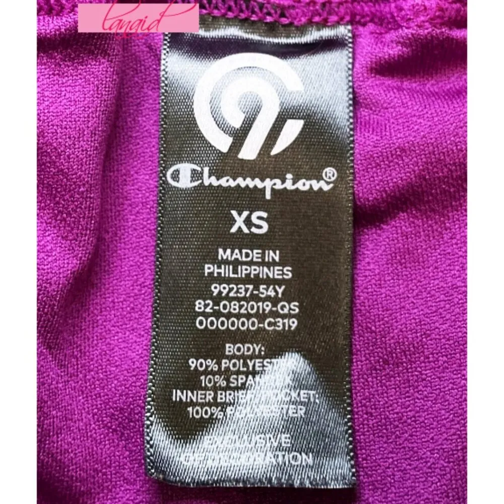 Champion Duo Dry+ Inner Brief Shorts Plum Dream Lined Running Exercise Sports XS - Image 7