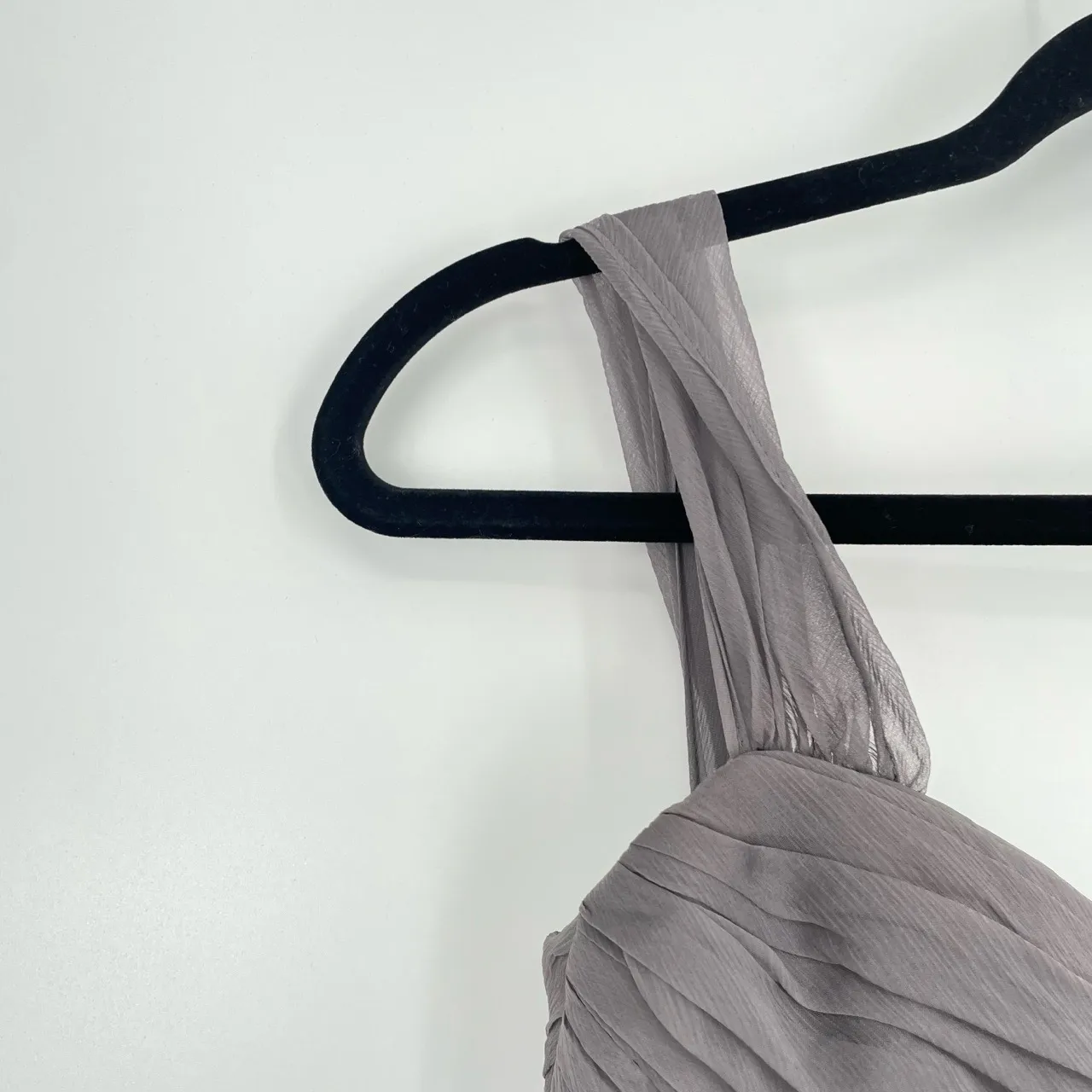 Amsale Women's Lavender Silk Pleated Empire Waist Elegant Maxi‎ Dress Size 2 Purple - Image 7