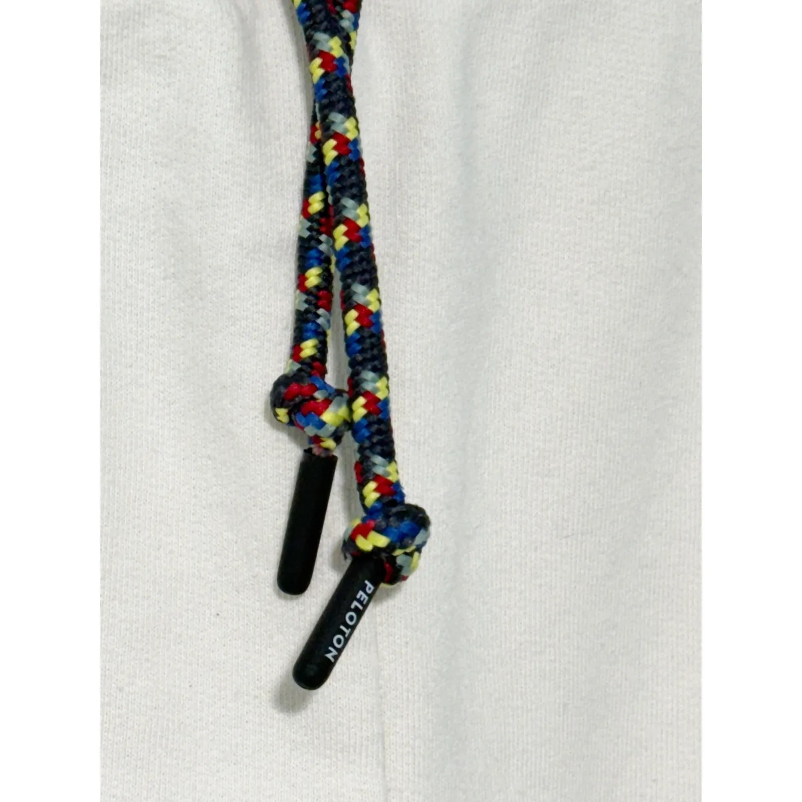 Peloton Women's Sweat‎ Shorts Drawstring  Cream Cotton Blend Athletic Large - Image 3