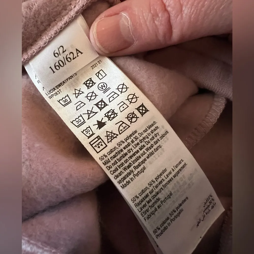 AllSaints Lucia Sweatpants Jogger Pants Morning Mauve Loungewear NWT Size 2 - Image 3