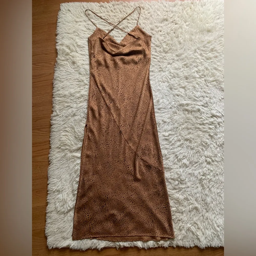 Aritzia Babaton Bellamy Animal Print Slip Dress - Image 2