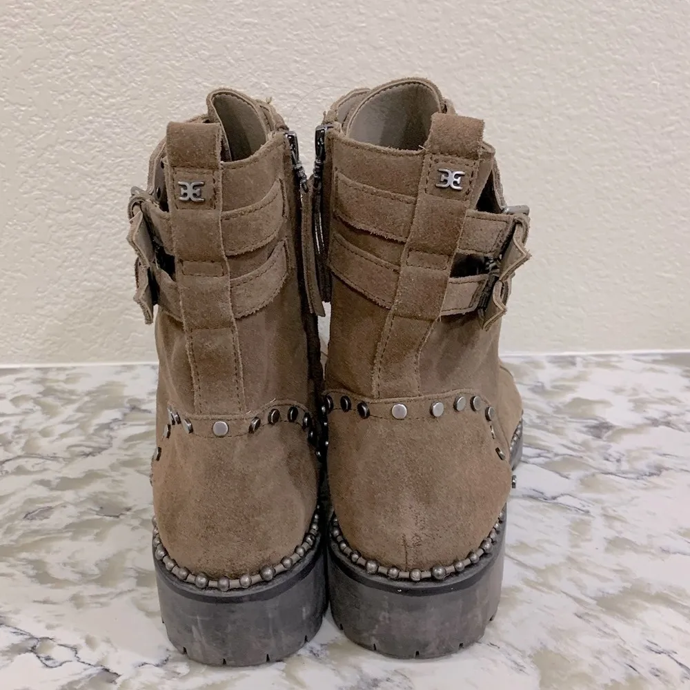 Sam Edelman “Jennifer” leather suede combat boots - Image 5