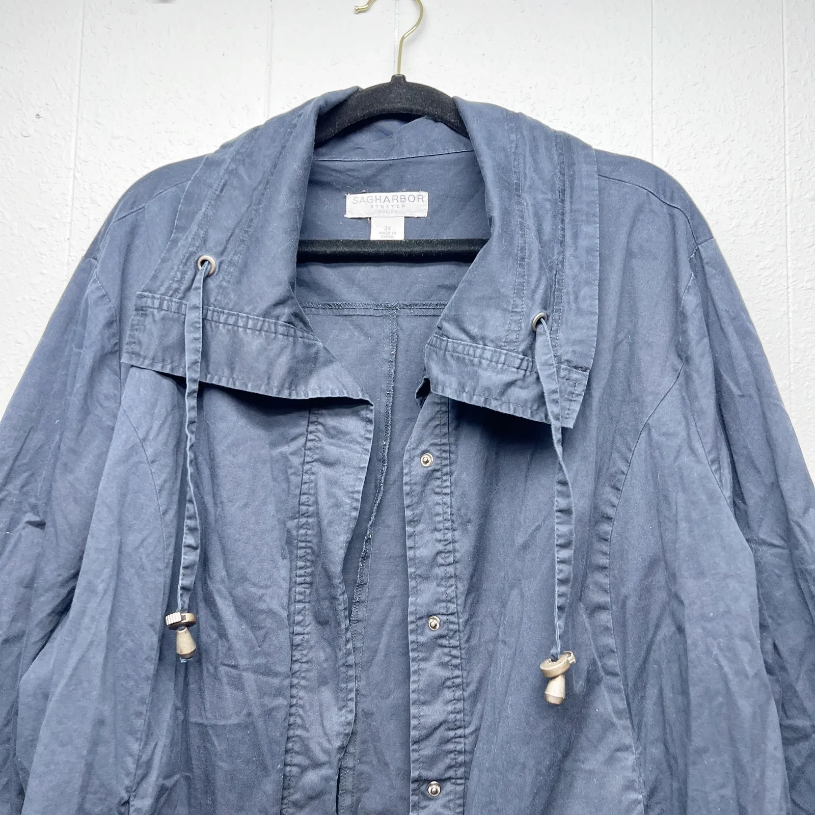 Sag Harbor Utility Jacket Womens 3X Cotton Stretch Sustainable Outdoors Errands - Image 2