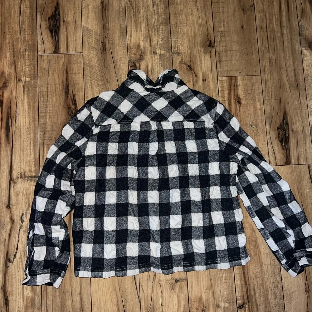 Cropped plaid pull over - Image 4