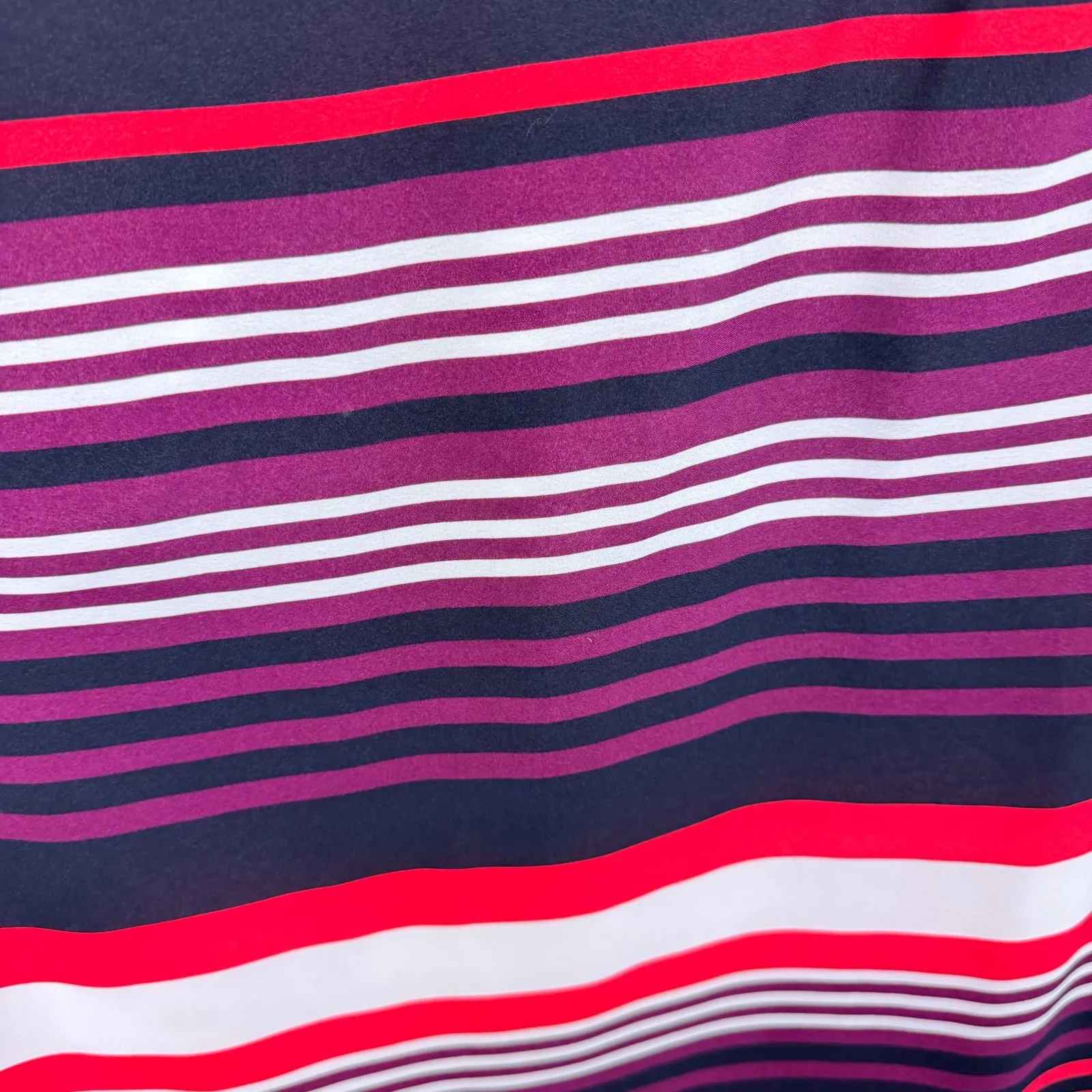 Ann Taylor Colorful Striped Sleeveless V-Neck Above Knee Light Lined Dress 14 - Image 3