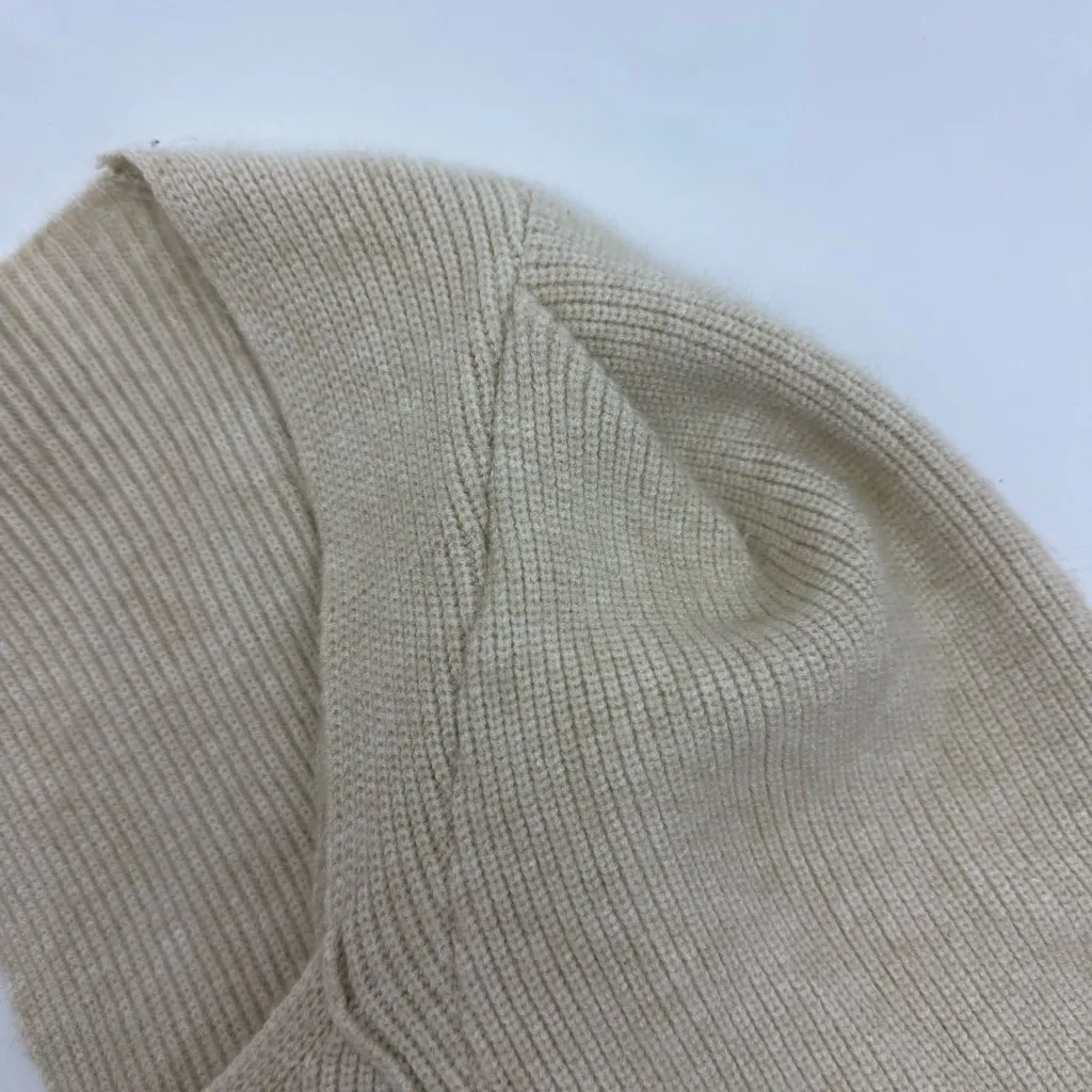 Free People Saffron Top Open Back Cozy Knit Pullover Sweater Oatmeal Beige - Image 12
