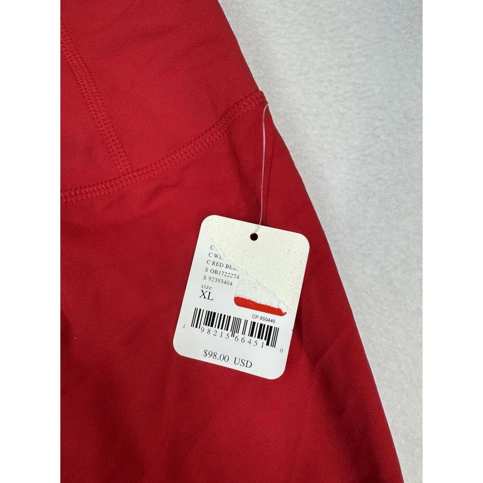 Free People Movement Women's Never Better Leggings Red XL NWT - Image 5