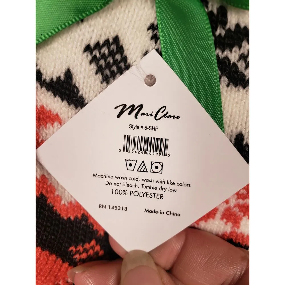 NWT Sherpa Lined Knit Winter Snowflake Holiday Design No - Image 5