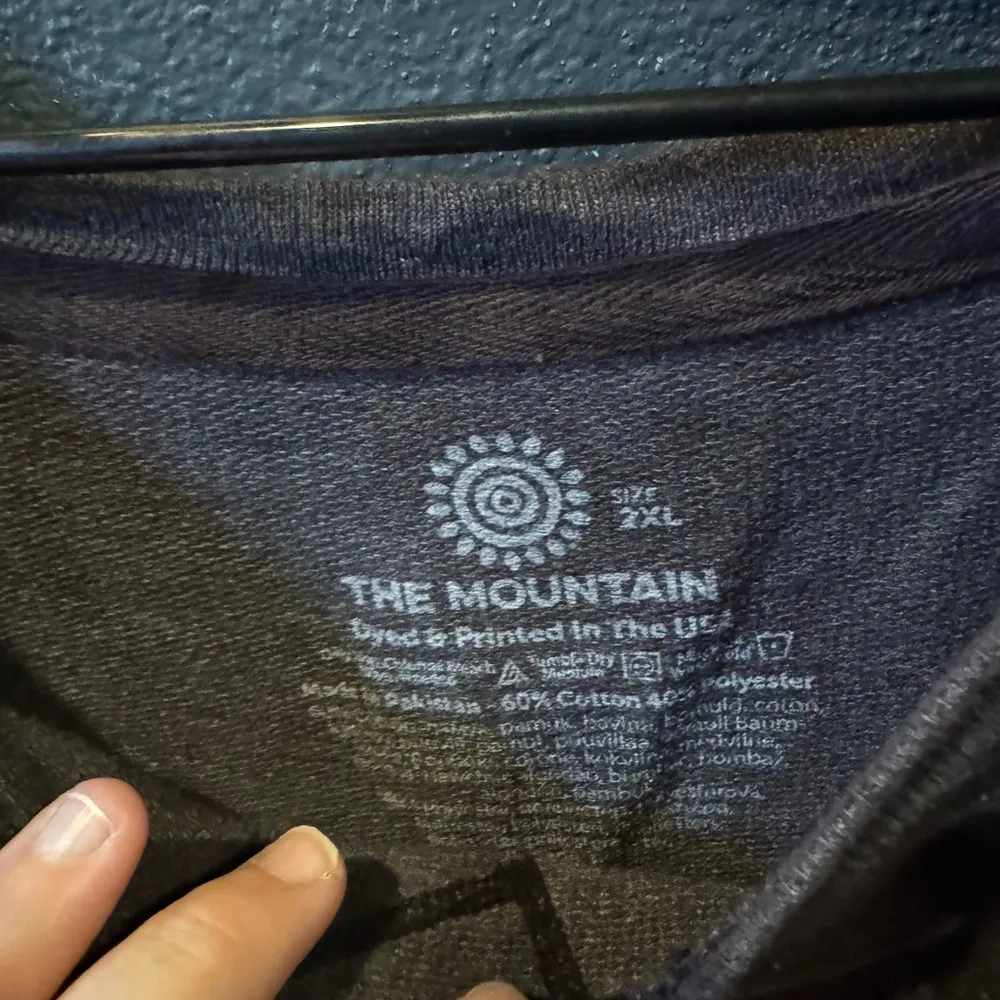 The Mountain Gray Crew Neck Sweater with Ornate Graphic - Image 3