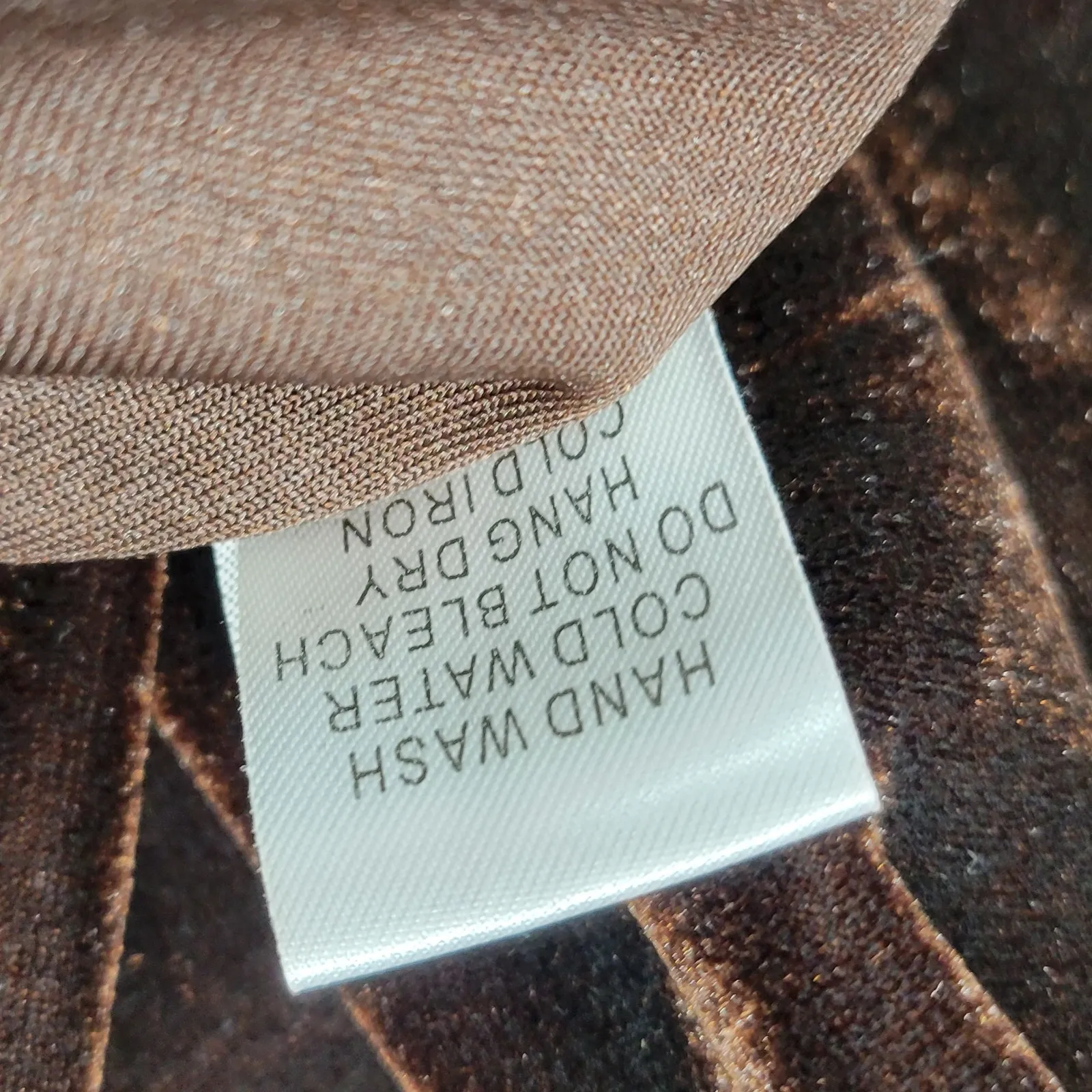 Vtg Susie Couture Velvet Skirt Set Womens L Brown Paisley Cowl‎ Neck Whimsigoth Size L - Image 16