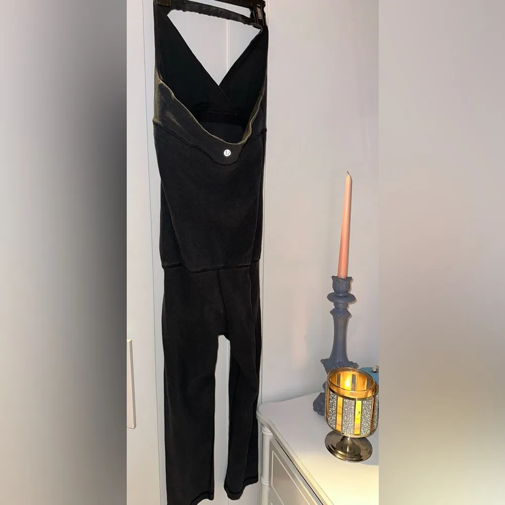 Lululemon Athleta Halter Cropped Jumpsuit In Charcoal Gray - Image 6