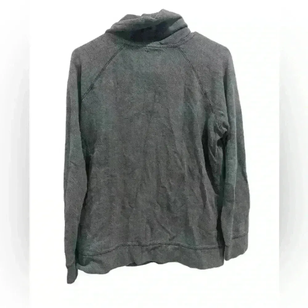 Roots Women’s Long Sleeve Cowl Neck Pullover Sweatshirt‎ Size Large - Image 2