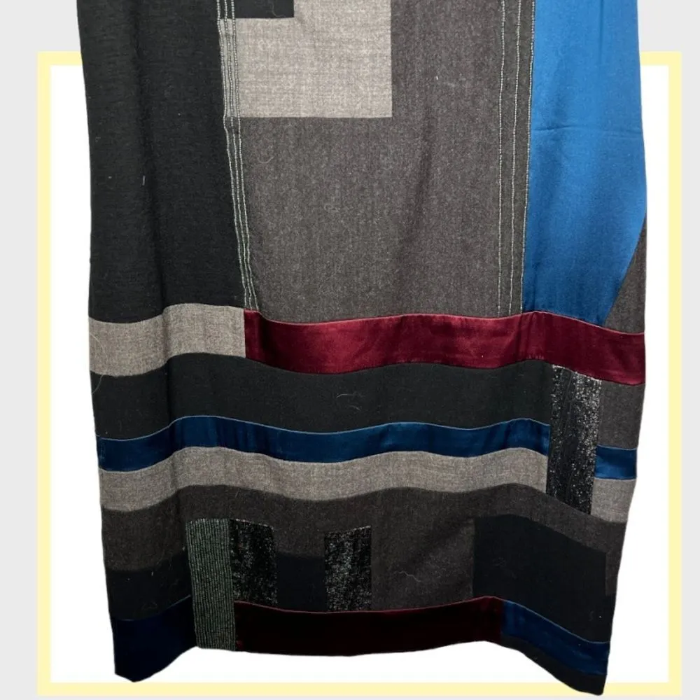 Donna Karan New York Silk Wool Blend Dress - Image 3