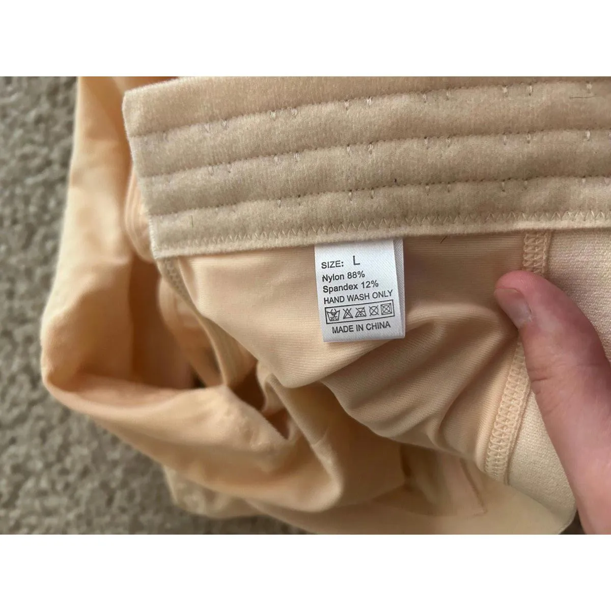 Woman breastfeeding bra size large tan - Image 3