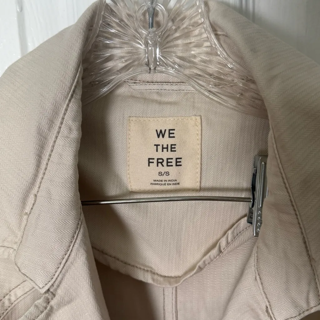 Free People Perry Washed Cotton Trench Coat S - Image 9