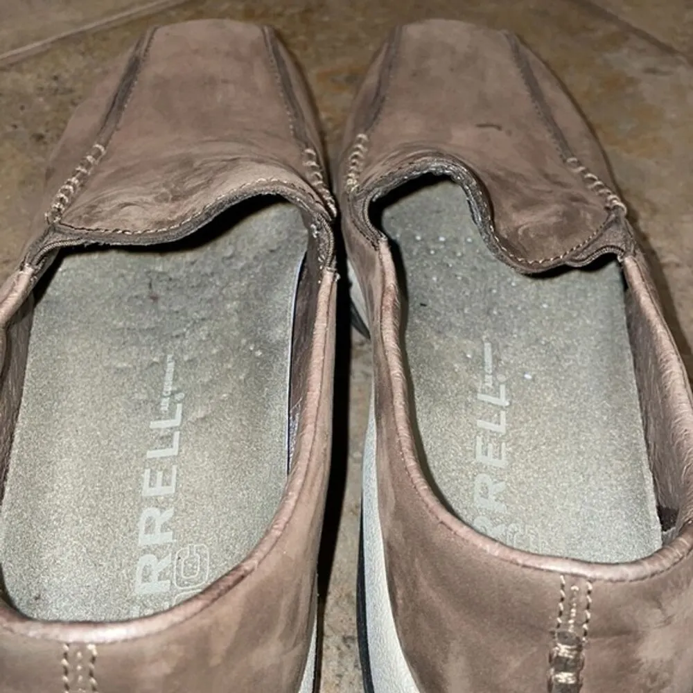 Merrell Primo Seam Moc Dark Taupe Leather Slip On Shoe Womens Size 7.5 EU 38 - Image 5