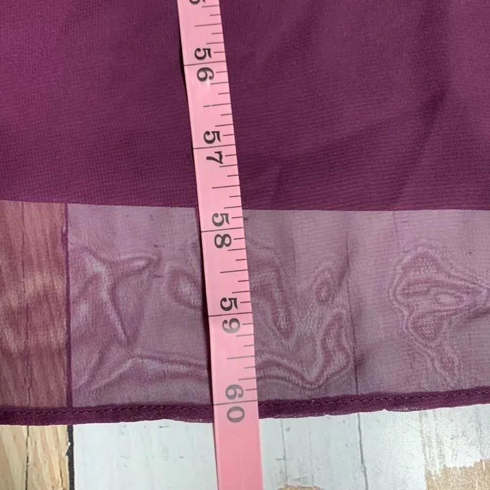 Alex Evenings Burgundy Jewel Neck Formal Special Occasion Party Dress Size 14W - Image 13