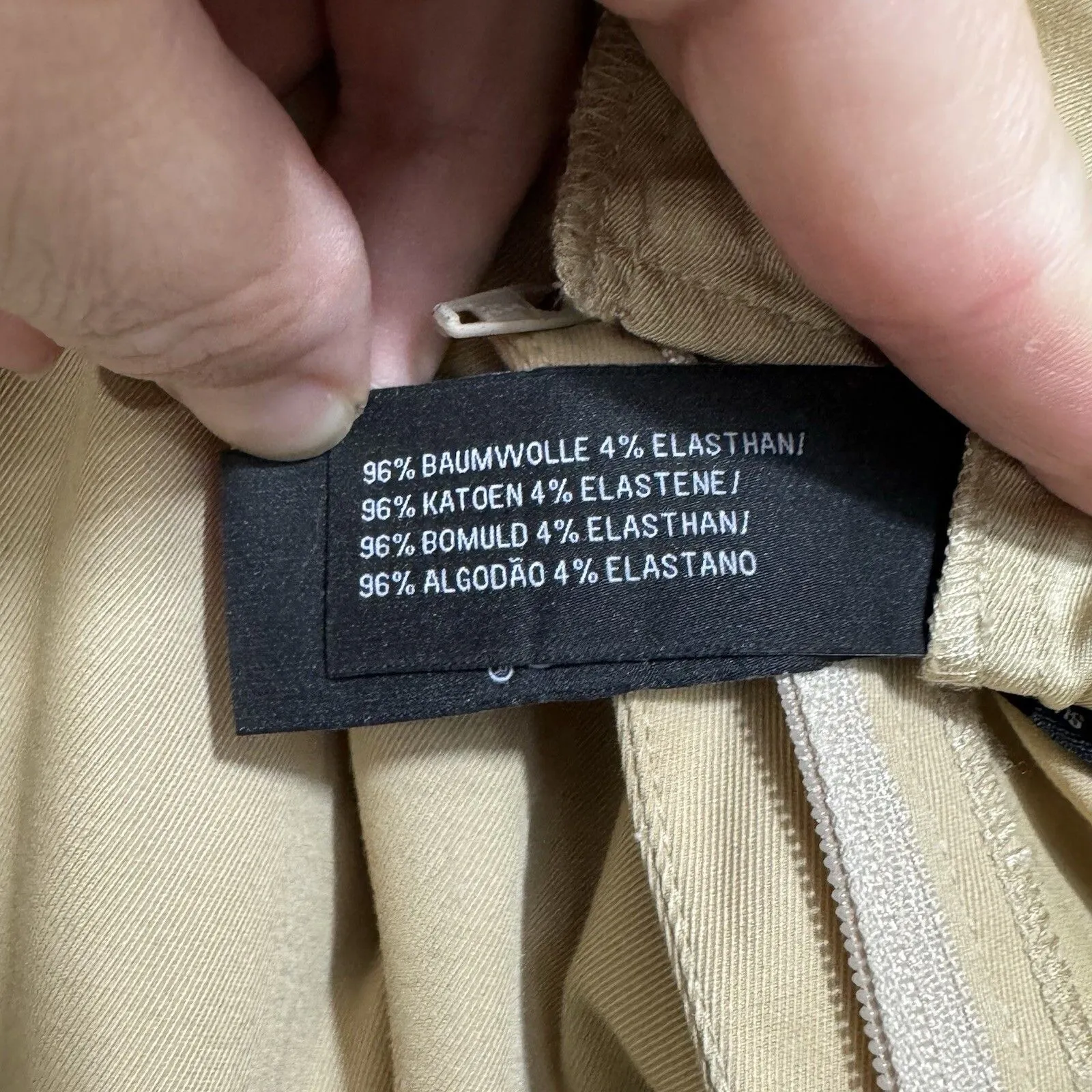 Ralph Lauren Black Label Women's Wool Blend Tan Trouser Career Pants 12 Stretch - Image 11