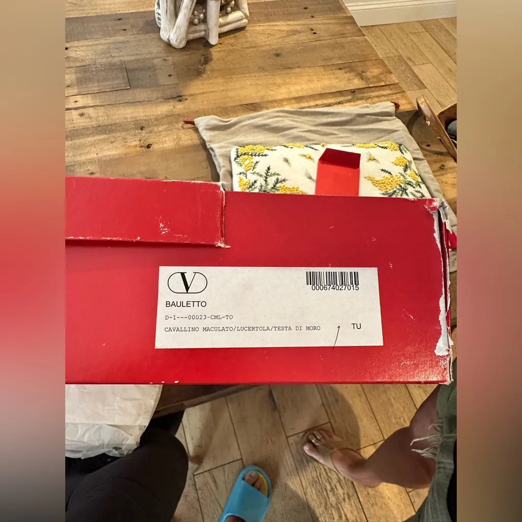 VINTAGE RARE Valentino Garavani Bauletto Cavallino MaculatoLucertolaTesta MiMoro - Image 15