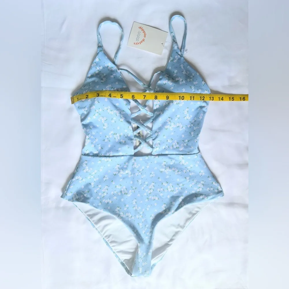 NWT Dippin' Daisy's Bliss One Piece Swimsuit - Blue/Yellow - S - Image 8