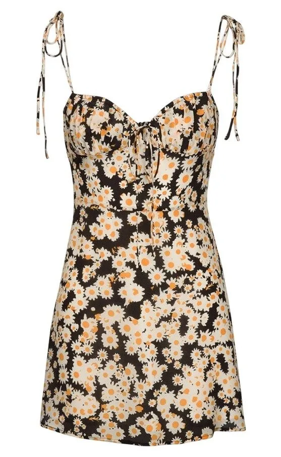 Realisation Par The Devon Silk Flower Power Mini Slip Dress Size Large - Image 1