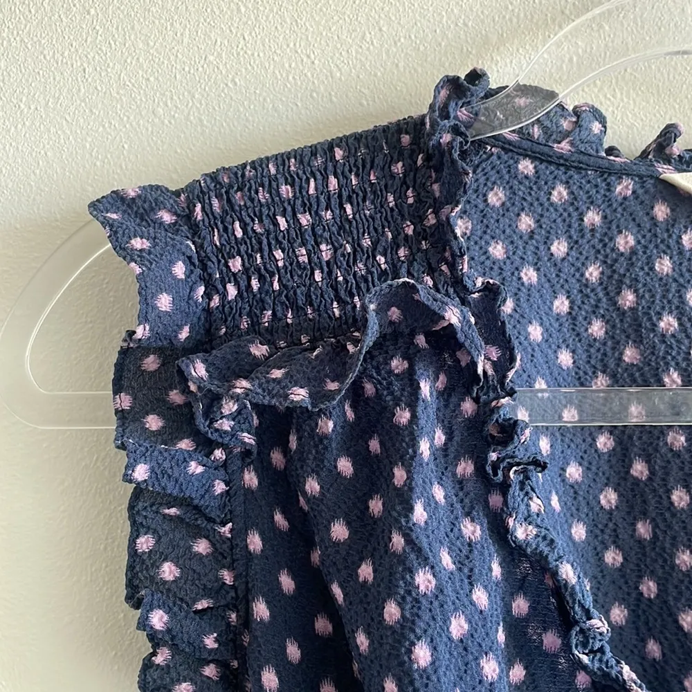 Rebecca Taylor Silk Polka Dot Wrap Dress - Image 3