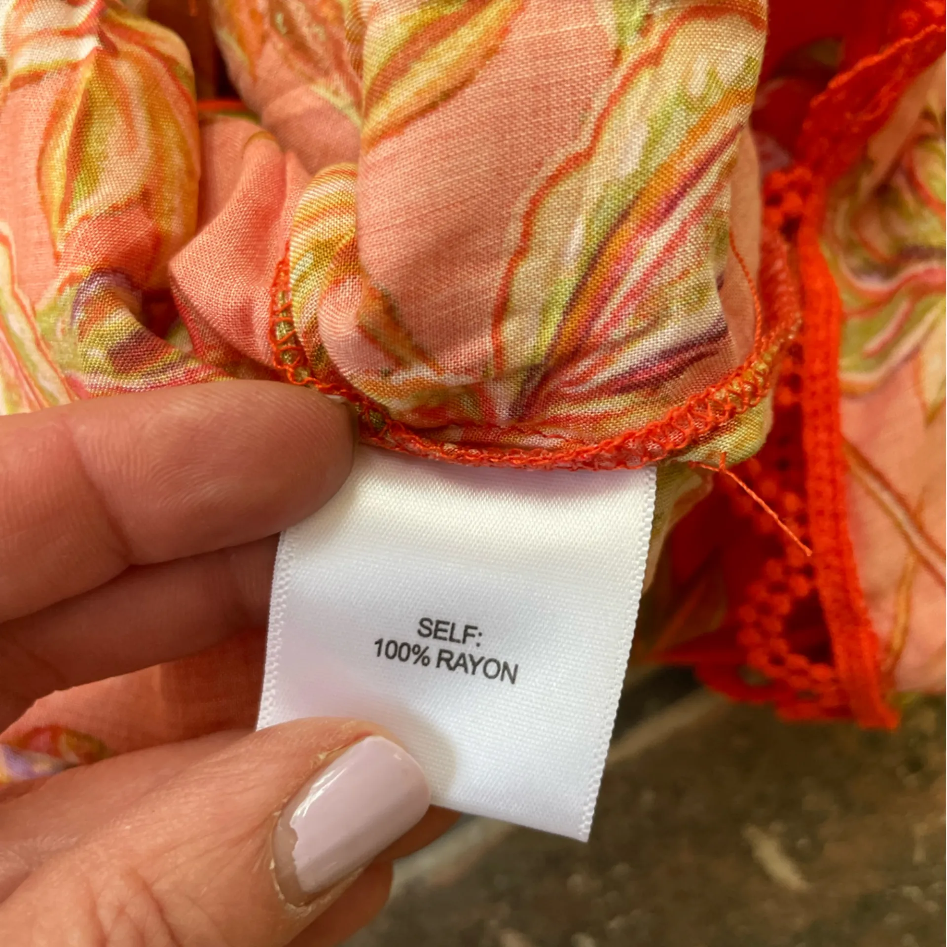 Orange Floral V - Image 5