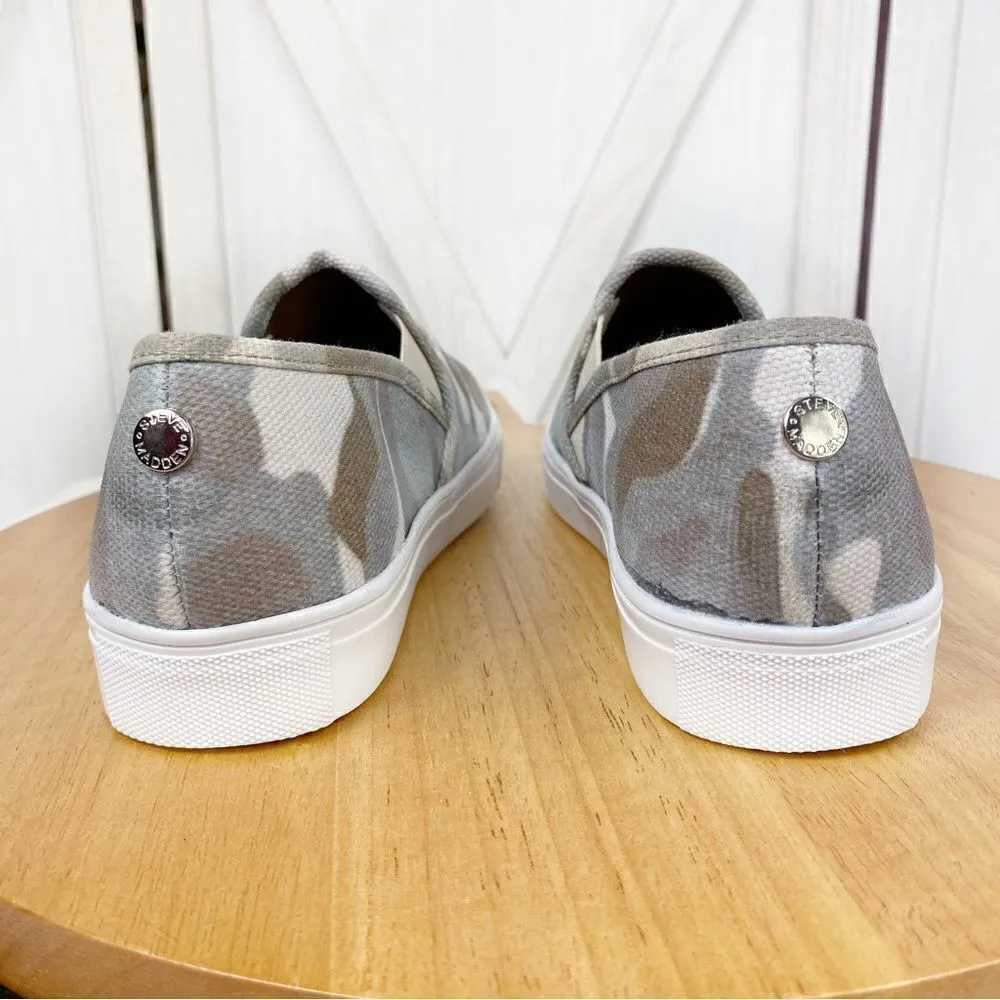 Steve Madden Safary Coated Canvas Slip On Sneaker Shoes  Camo Green 6.5 - Image 6