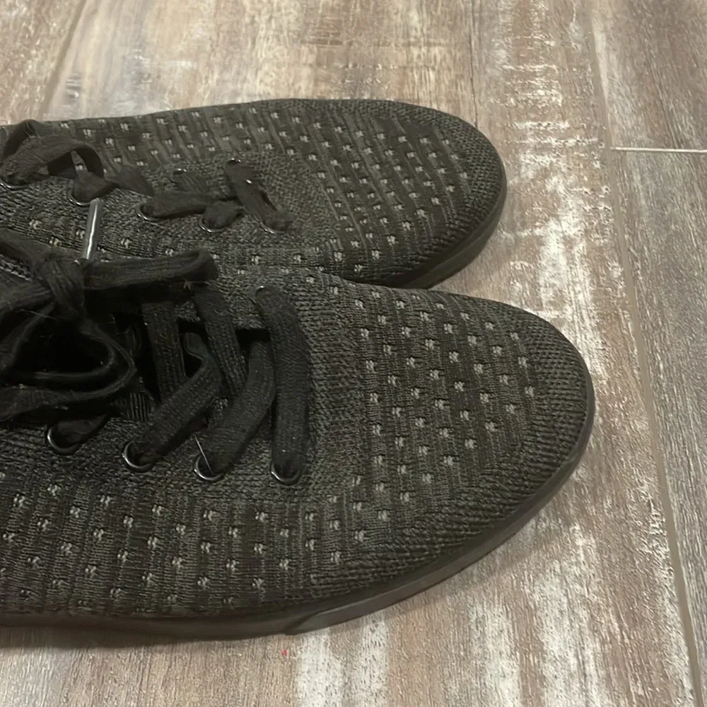 Suavs The Zilker Charcoal Knit Lace Up Low Sneakers Women's 10 Men's 8 Gray - Image 3