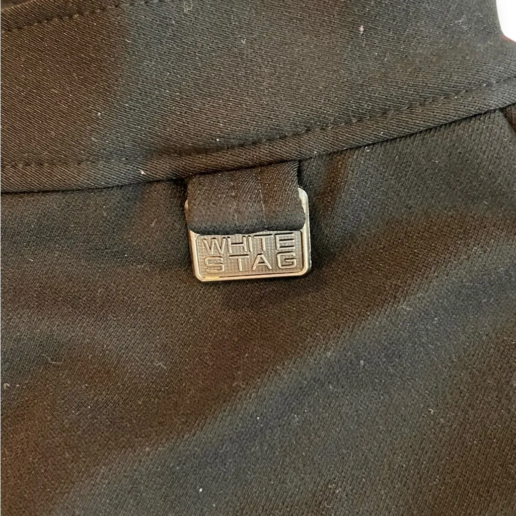 VTG 90s White Stag Ski Pants Sz 12 Black Stirrups Winter Snow Sledding Snowboard - Image 3