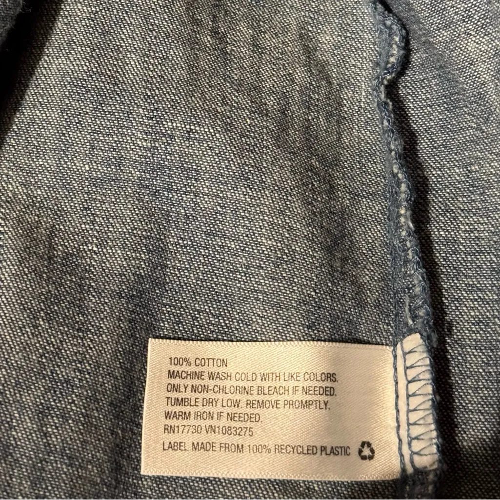 Merona Denim Button Up Shirt Dress - Image 7