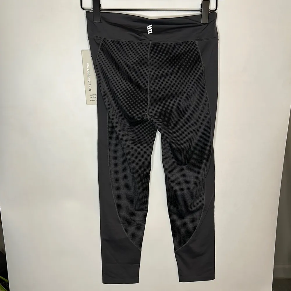 Black Capri Athletic Leggings with Elastic Waistband - Image 6