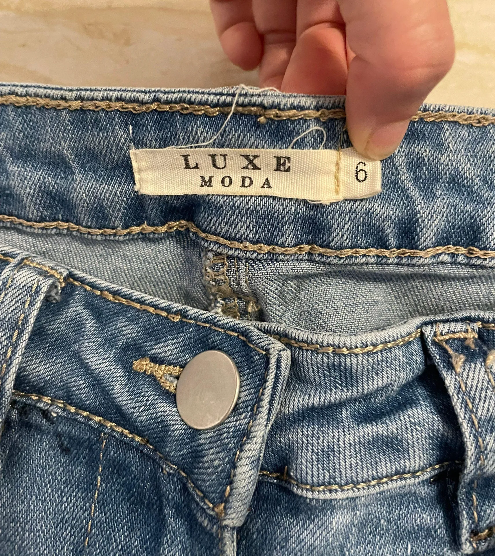 Flare Jean Denim Blue Size 24 - Image 7